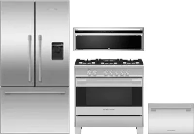 4 Piece Package Includes Refrigerator, Range, Hood And Dishwasher